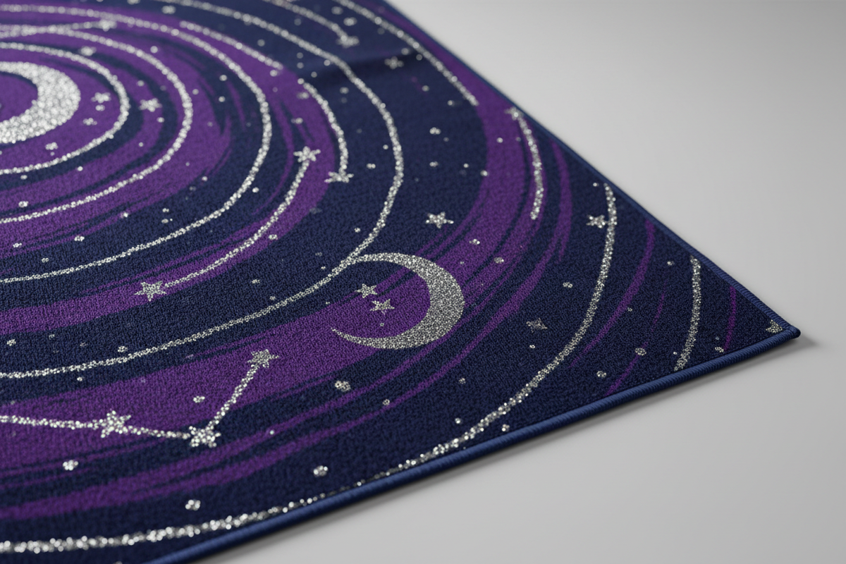 Midnight Dream Beach Towel close-up texture