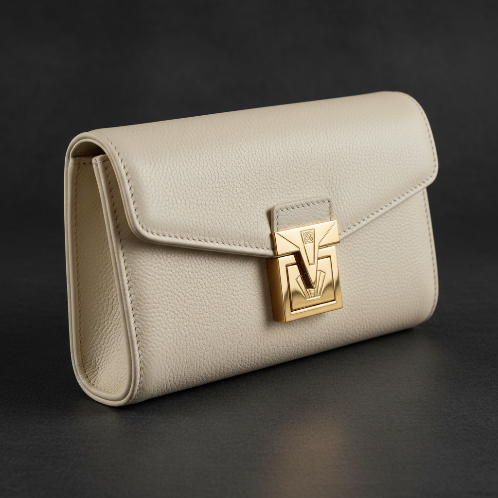 Ivory Luxe Clutch - Détail