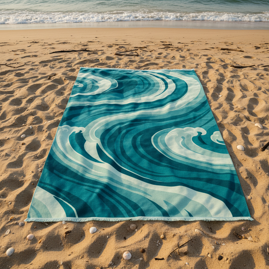 Ocean Breeze Beach Towel II
