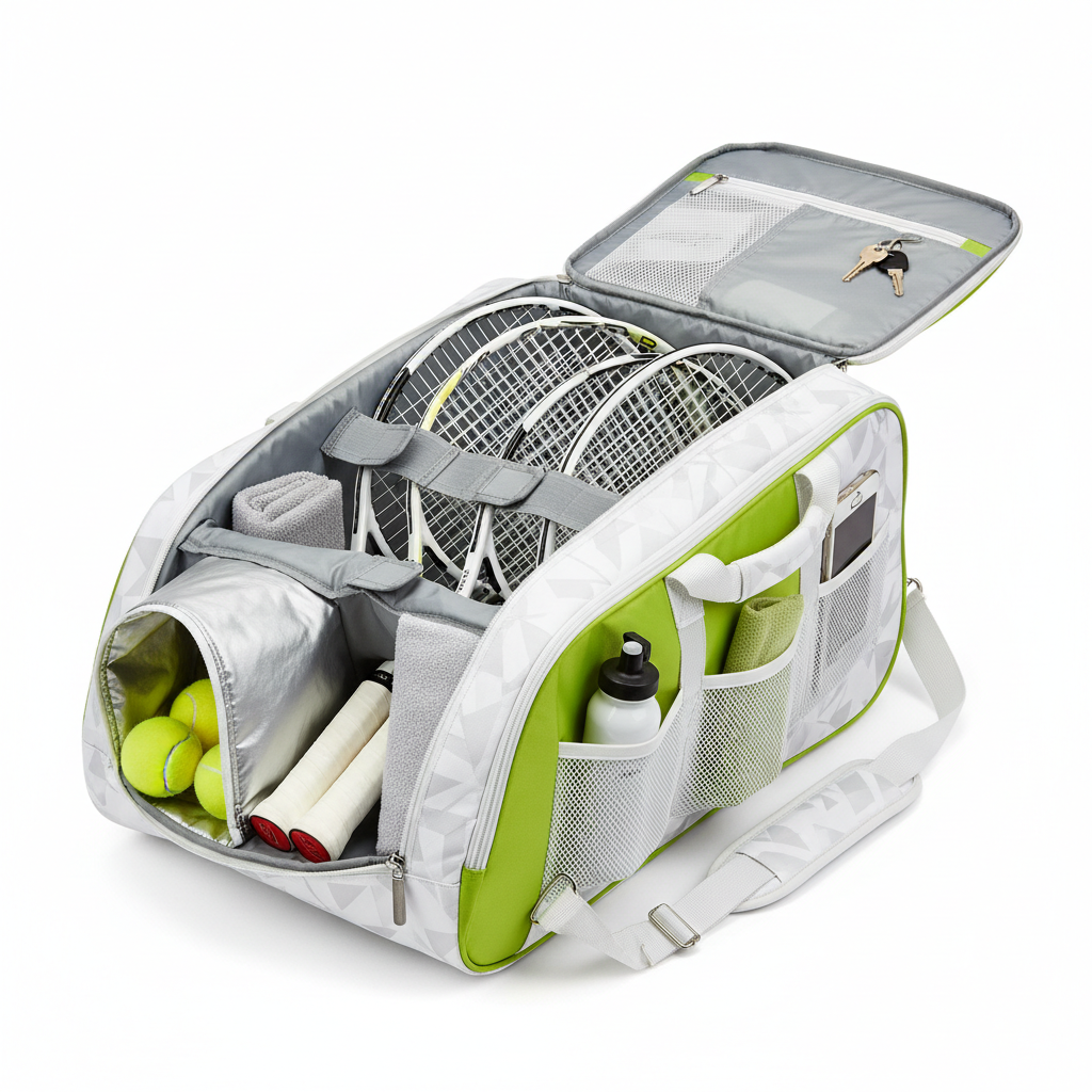 Sac Tennis - Intérieur avec raquettes