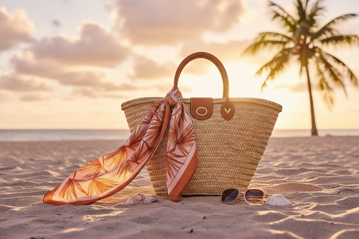 Sunset Glow Beach Bag - Lifestyle
