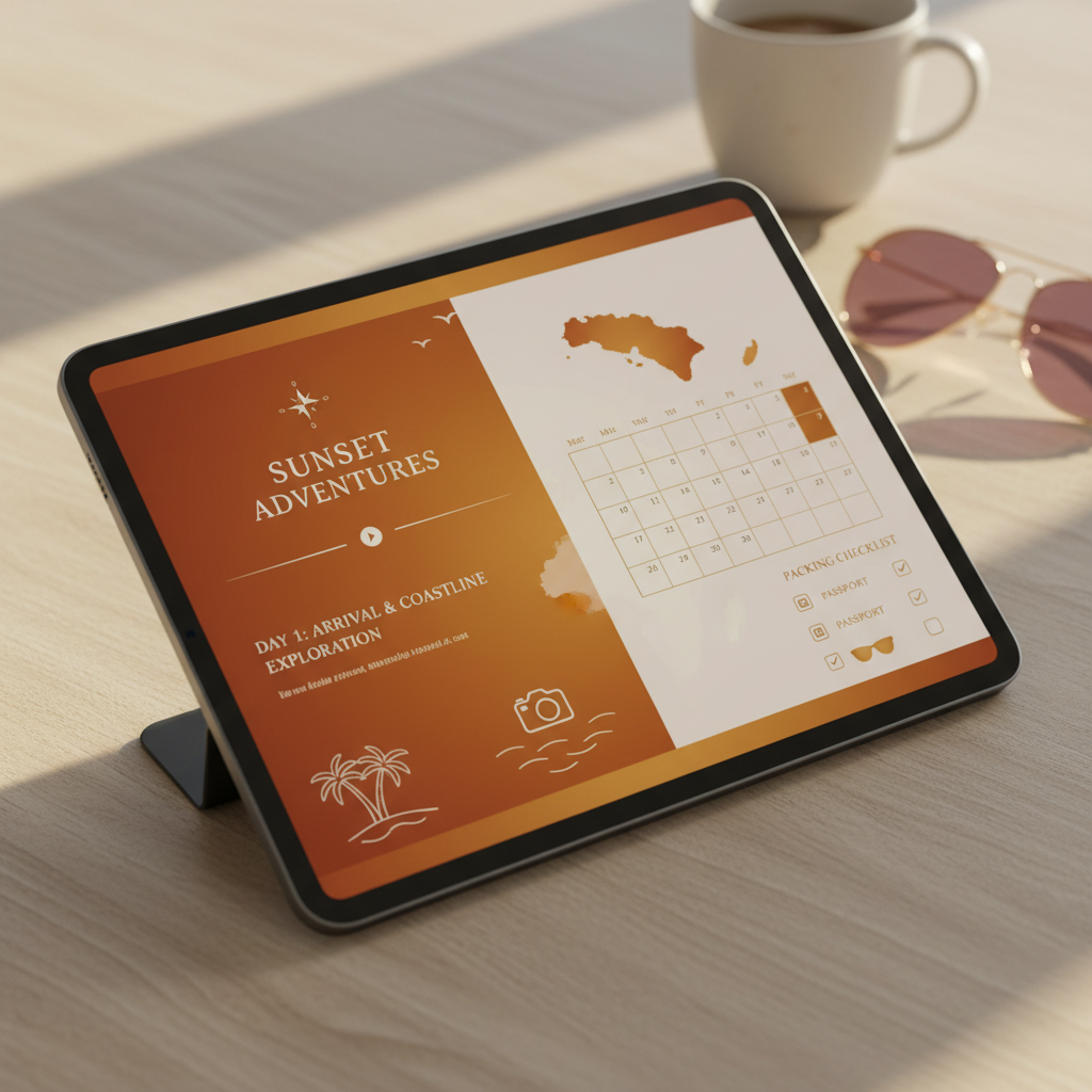 Sunset Travel Planner - Detail pages