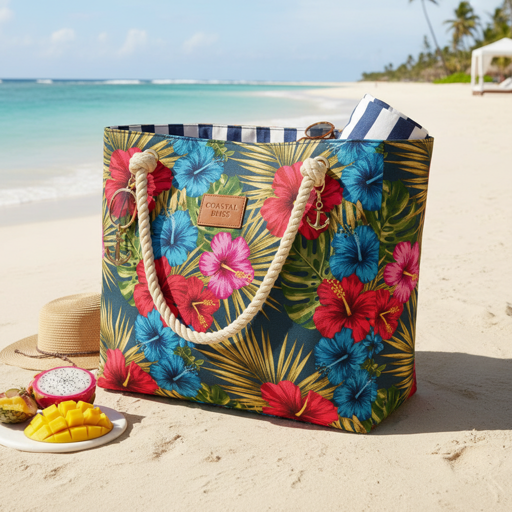 Tropical Paradise Beach Bag - Beach