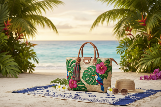 Tropical Paradise Beach Bag - Lifestyle
